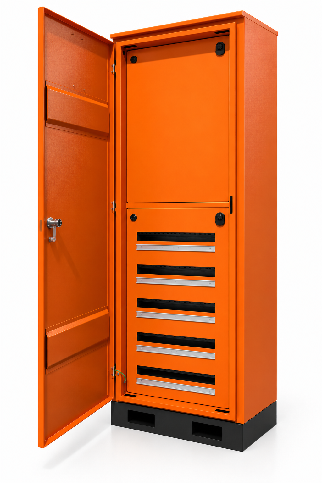 Single Door Floor Standing Distribution Board – IP65 Weatherproof (1800mm H x 600mm W x 500mm D)